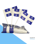 Drapeau du Québec en polyéthylène 4''x6'' - pqt 25 (41031)