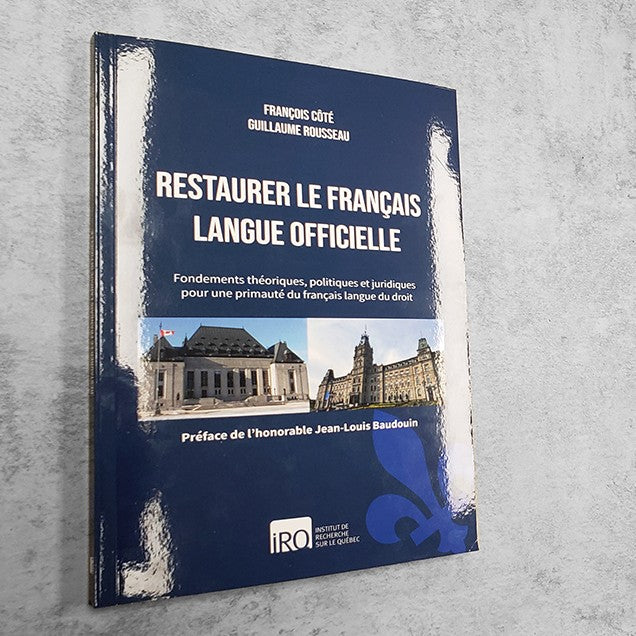 Livre «Restaurer le français langue officielle» (77777)