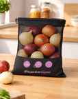 Sac réutilisable pour fruits et légumes - "C'est pas de tes oignons" - 31002