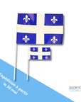 Drapeau du Québec en polyéthylène 12"x18" - pqt 25 (41032)