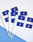 Drapeau du Québec en polyéthylène 4''x6'' - pqt 25 (41031)