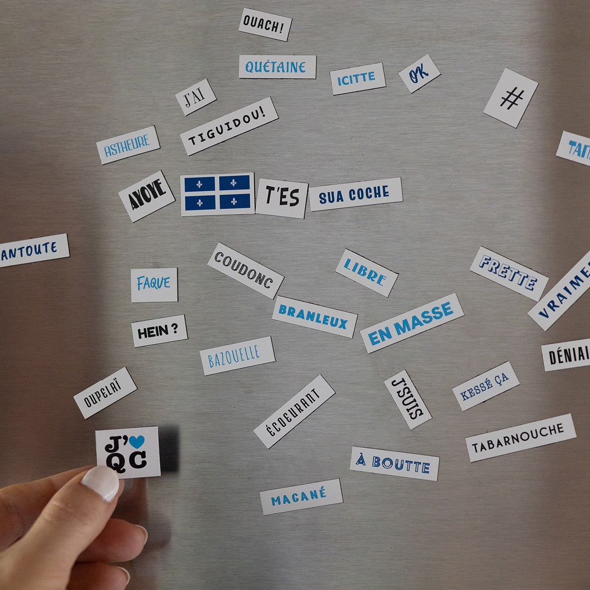 Aimants à frigo " nos mots "-31011