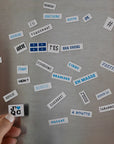 Aimants à frigo " nos mots "-31011