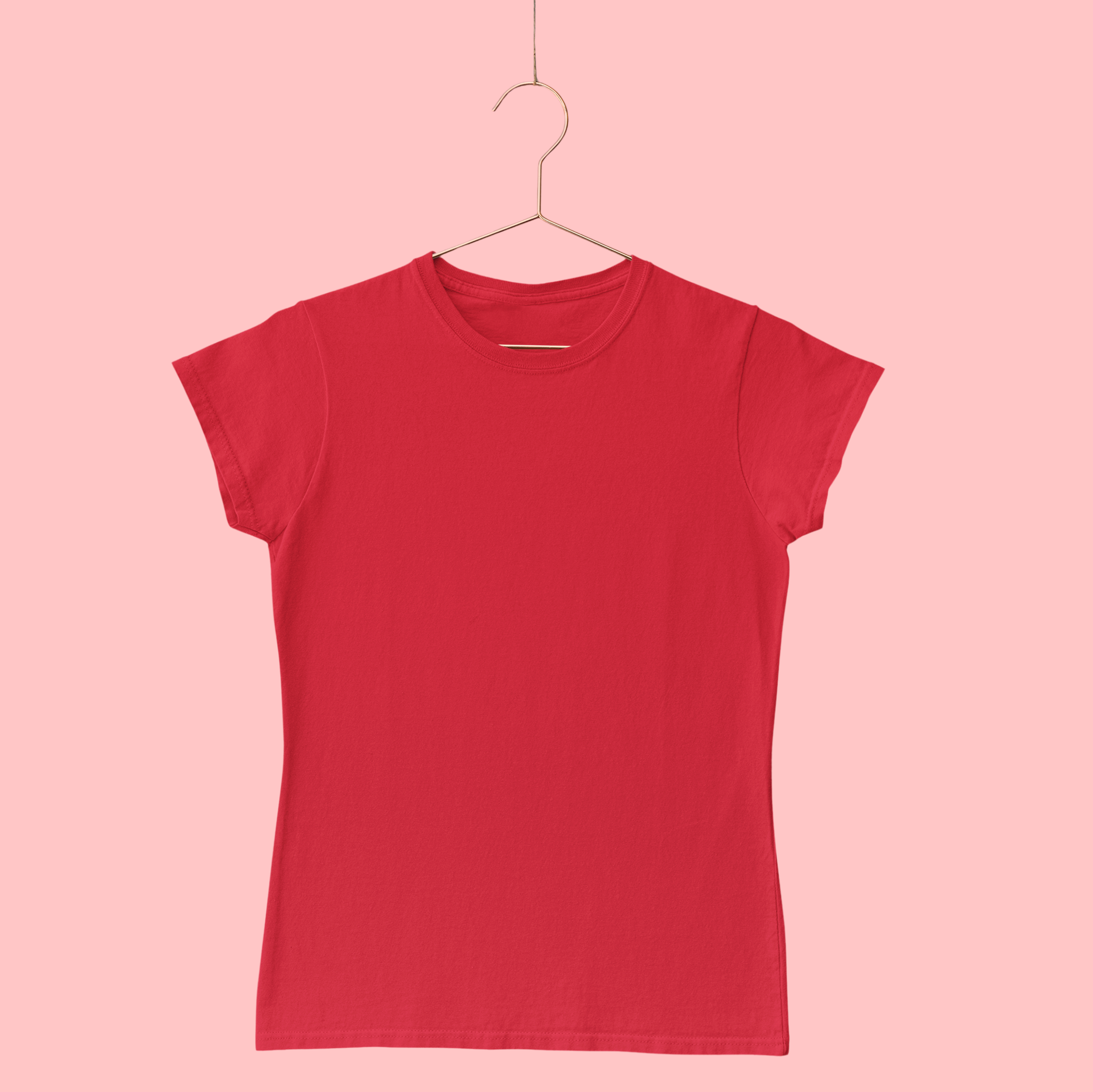T-shirt femme - Rouge uni
