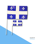 Drapeau du Québec en polyéthylène 12"x18" - pqt 25 (41032)